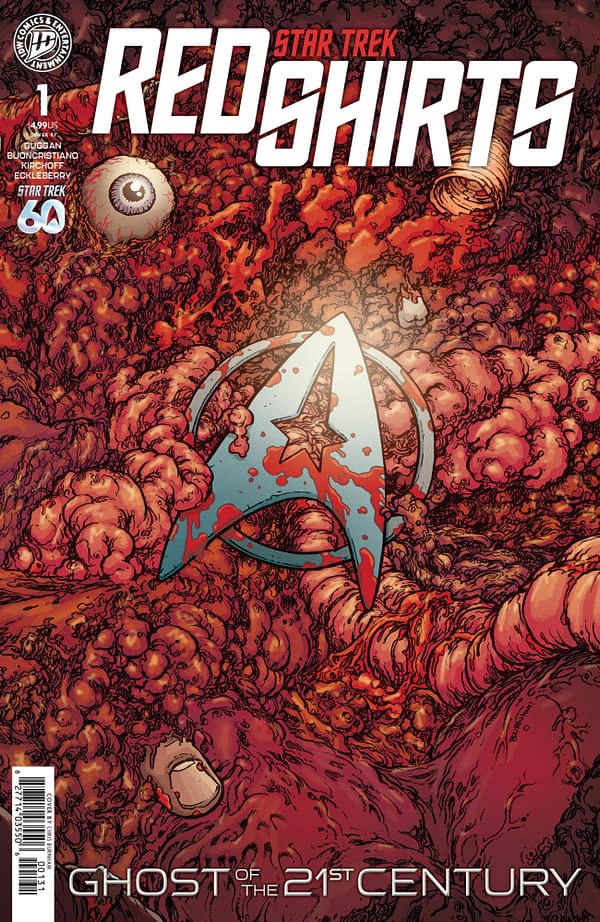 Cover image for Star Trek: Red Shirts--Ghost of the 21st Century #1 Variant RI (15) (Burnham)