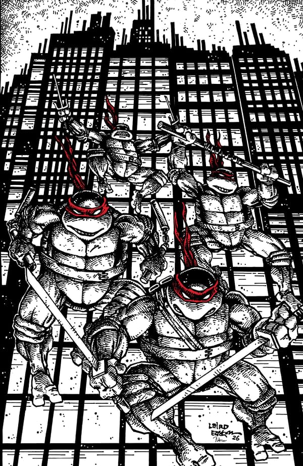Cover image for Teenage Mutant Ninja Turtles #20: 300th Issue Special Variant RI (1000) (Eastman & Laird Full Art Signed CGC)