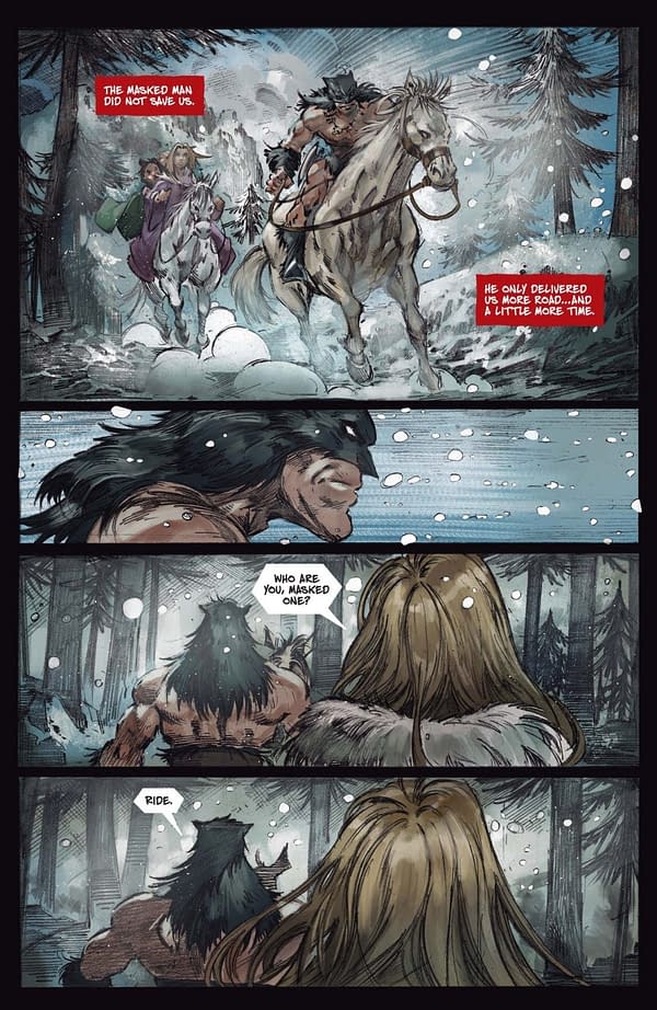 Interior preview page from Fire and Ice: Darkwolf #2