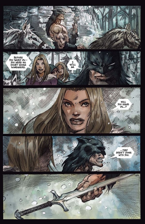 Interior preview page from Fire and Ice: Darkwolf #2
