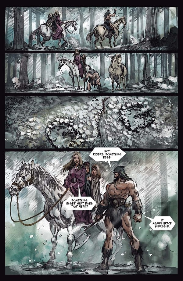 Interior preview page from Fire and Ice: Darkwolf #2