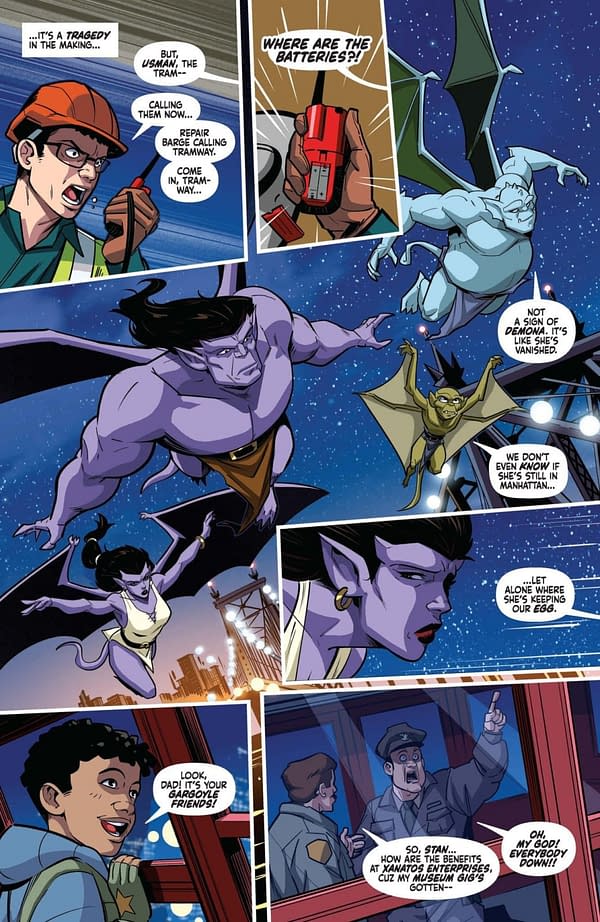 Interior preview page from Gargoyles #1