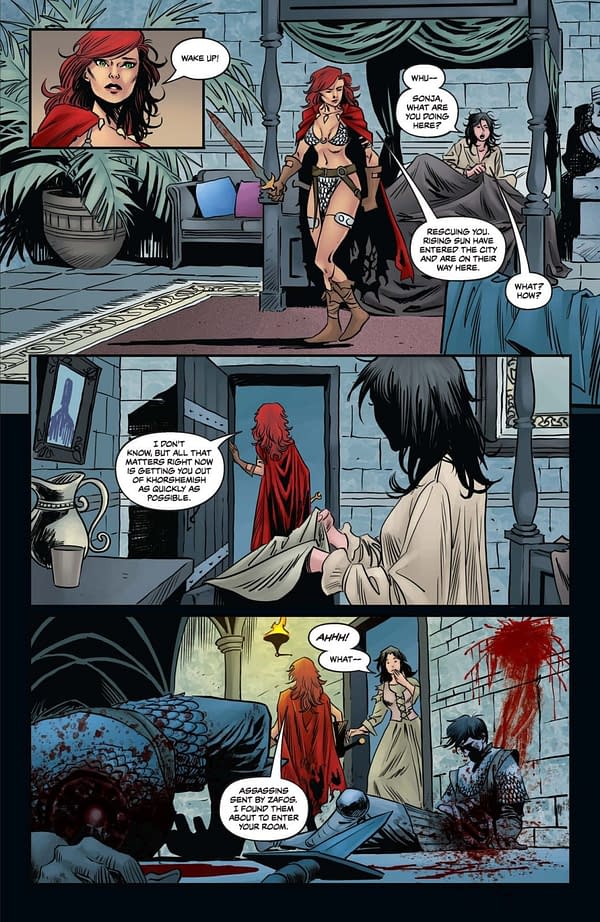 Interior preview page from Red Sonja: She-Devil with a Sword #4
