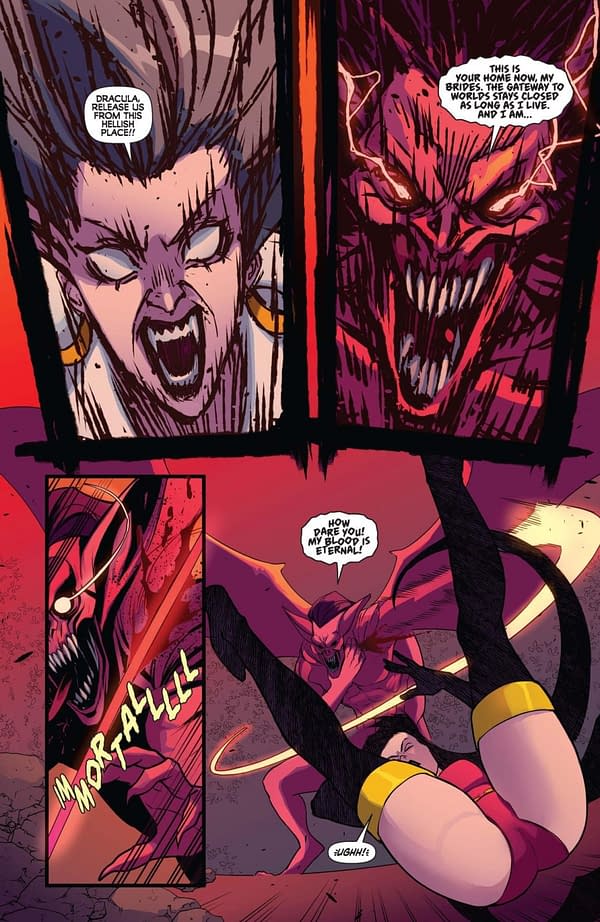 Interior preview page from Vampirella versus Red Sonja: Red City #1