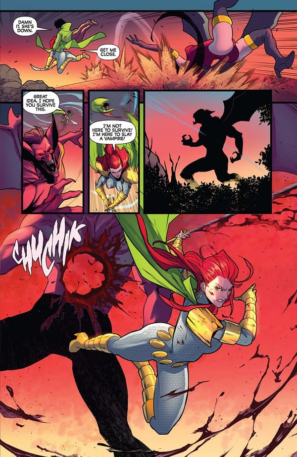 Interior preview page from Vampirella versus Red Sonja: Red City #1