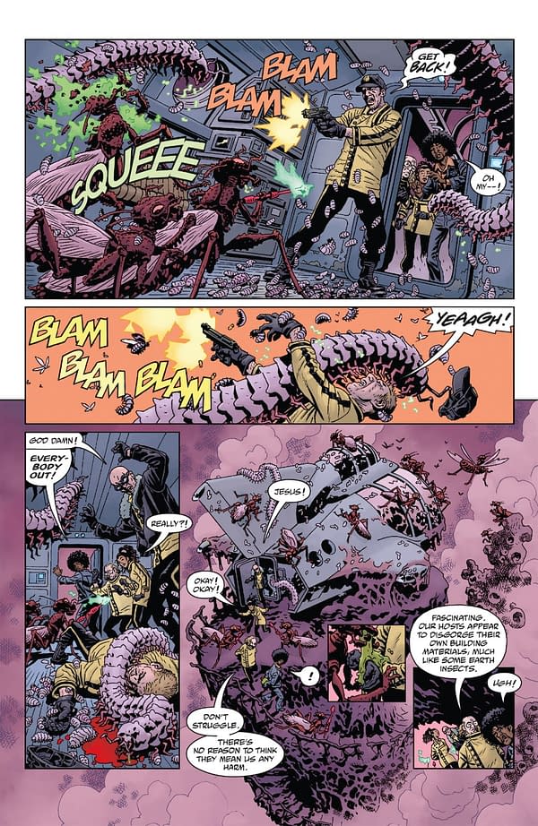 Interior preview page from GIANT ROBOT HELLBOY RETURNS #2 DUNCAN FEGREDO COVER