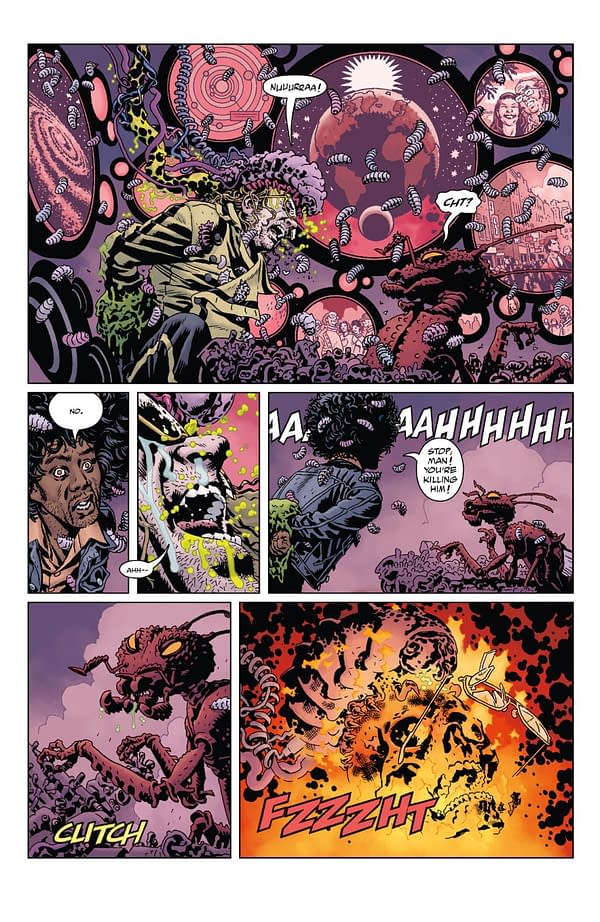 Interior preview page from GIANT ROBOT HELLBOY RETURNS #2 DUNCAN FEGREDO COVER