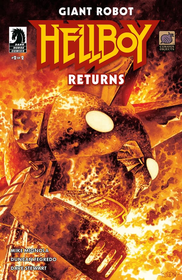 Cover image for GIANT ROBOT HELLBOY RETURNS #2 DUNCAN FEGREDO COVER