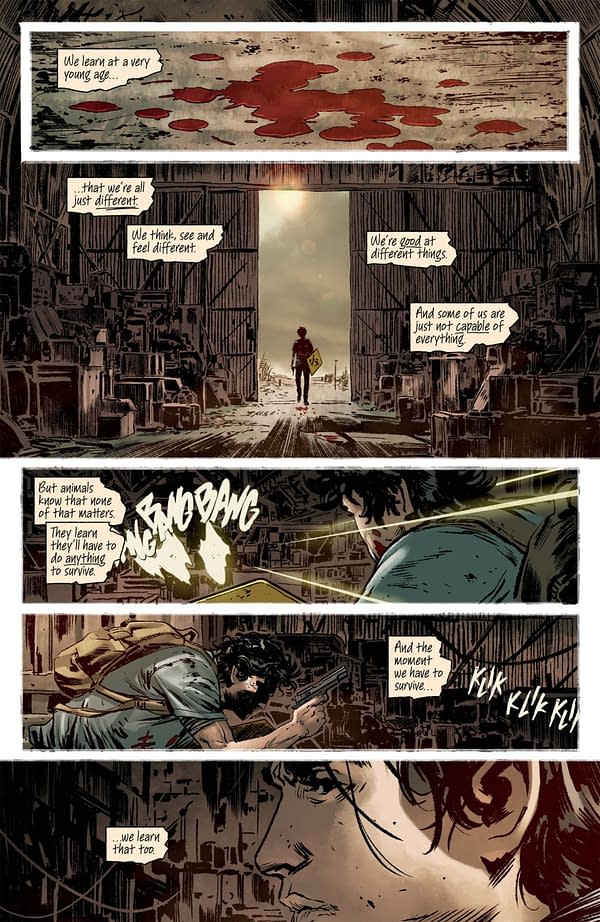 Interior preview page from ONLY THE SAVAGE ARE LEFT #3 STEFANO RAFFAELE COVER