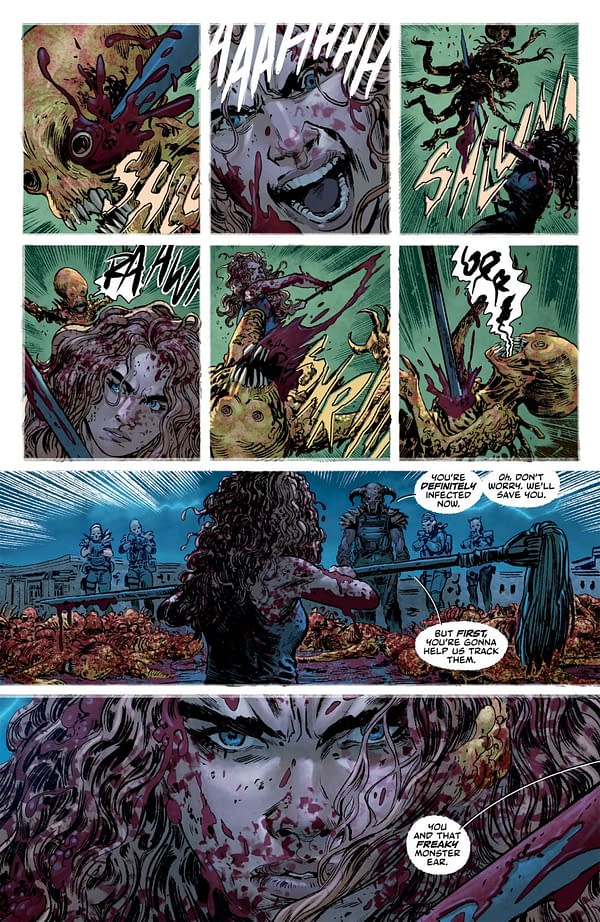 Interior preview page from ONLY THE SAVAGE ARE LEFT #3 STEFANO RAFFAELE COVER