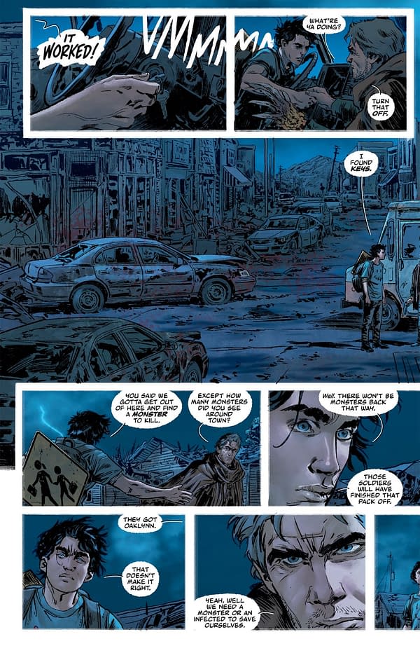 Interior preview page from ONLY THE SAVAGE ARE LEFT #3 STEFANO RAFFAELE COVER