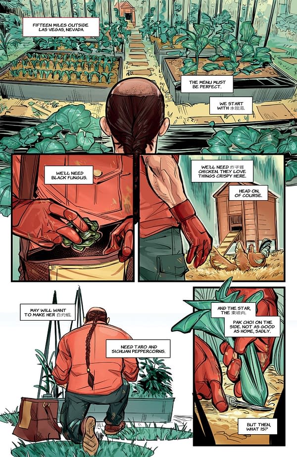 Interior preview page from THE RING: THE MAN WHO BEAT THE MAN #3 OLIVER BARRETT COVER