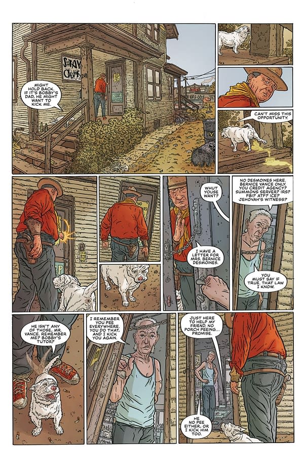 Interior preview page from SHAOLIN COWBOY: STAYING A.I.LIVE #2 GEOF DARROW COVER