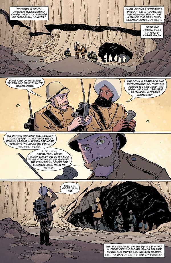 Interior preview page from THE FOUNDRY #1 CHRISTOPHER MITTEN COVER