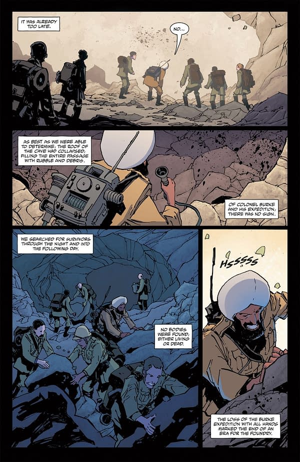 Interior preview page from THE FOUNDRY #1 CHRISTOPHER MITTEN COVER