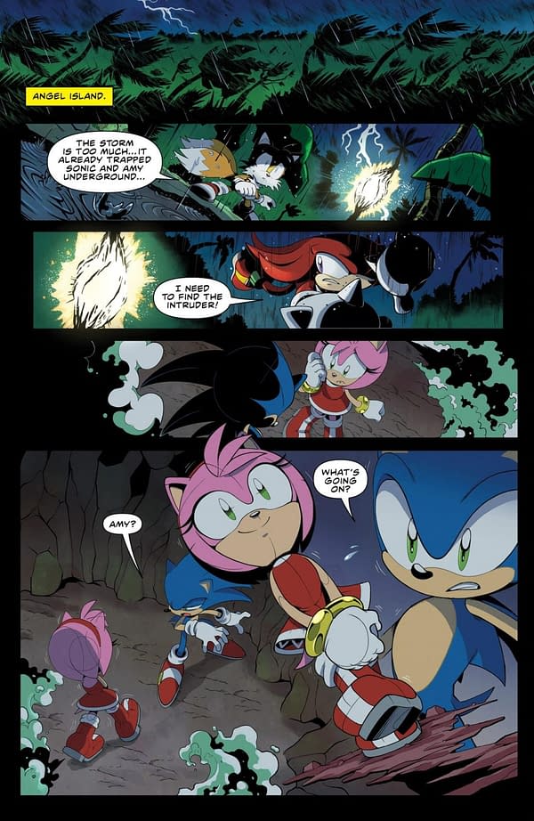 Interior preview page from SONIC THE HEDGEHOG #88 MIN HO KIM COVER