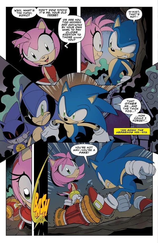 Interior preview page from SONIC THE HEDGEHOG #88 MIN HO KIM COVER