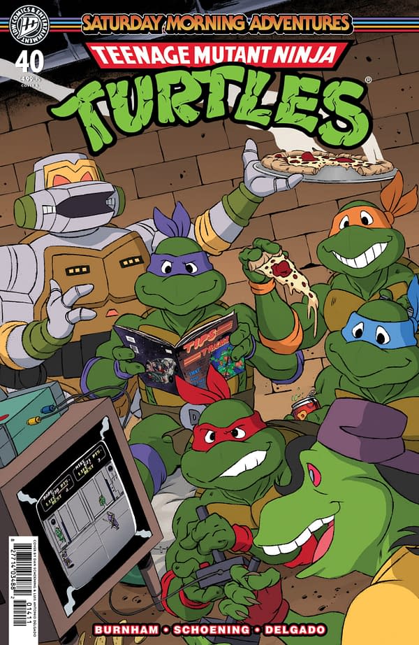 Cover image for TEENAGE MUTANT NINJA TURTLES: SATURDAY MORNING ADVENTURES #40 DAN SCHOENING COVER