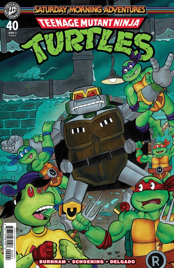 Cover image for Teenage Mutant Ninja Turtles: Saturday Morning Adventures #40 Variant B (Lavigne)