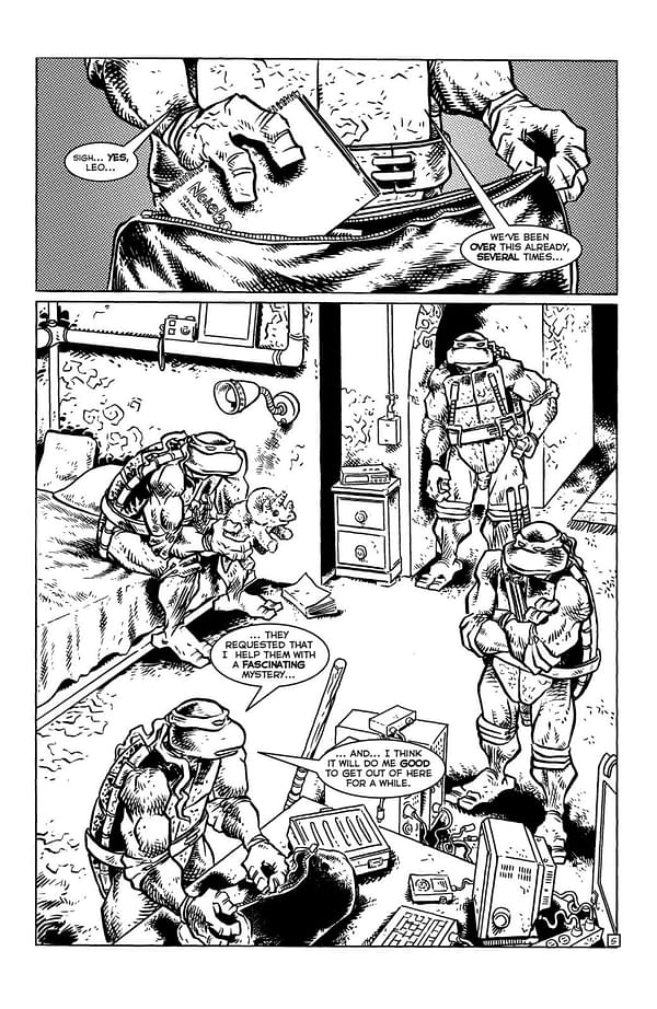 Interior preview page from TMNT: JOURNEYS #12 JIM LAWSON COVER
