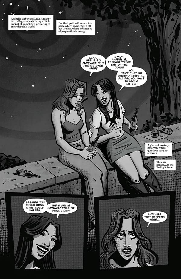 Interior preview page from THE TWILIGHT ZONE #10 SEAN PEACOCK COVER