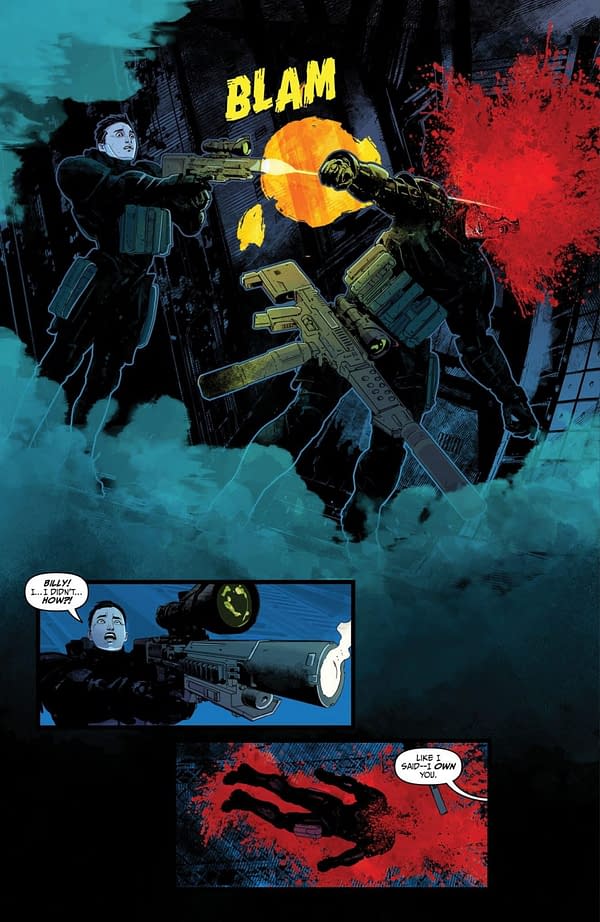 Interior preview page from EVENT HORIZON: INFERNO #4 ROB CAREY COVER