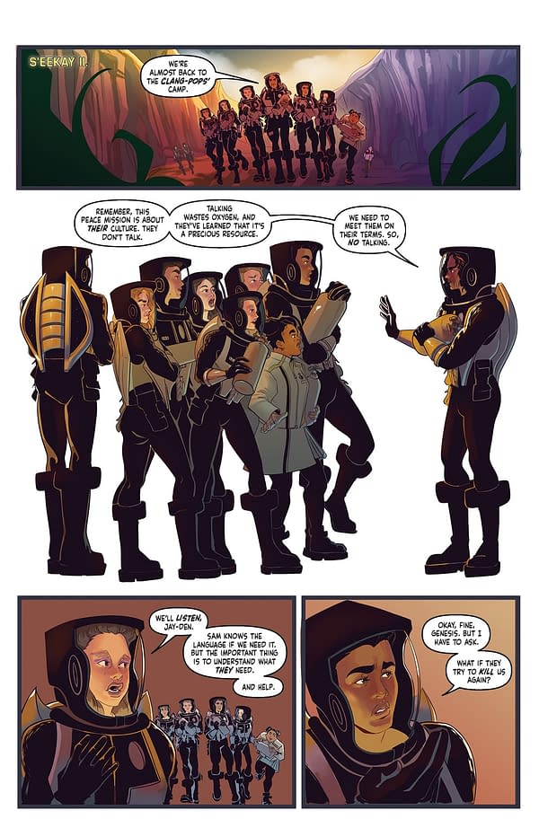 Interior preview page from STAR TREK: STARFLEET ACADEMY - LOST CONTACT #5 CORALI ESPUNA COVER