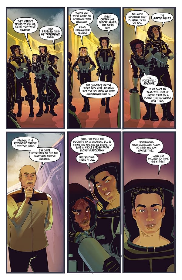 Interior preview page from STAR TREK: STARFLEET ACADEMY - LOST CONTACT #5 CORALI ESPUNA COVER