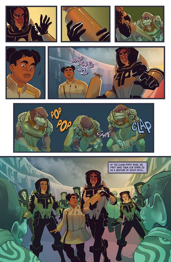Interior preview page from STAR TREK: STARFLEET ACADEMY - LOST CONTACT #5 CORALI ESPUNA COVER