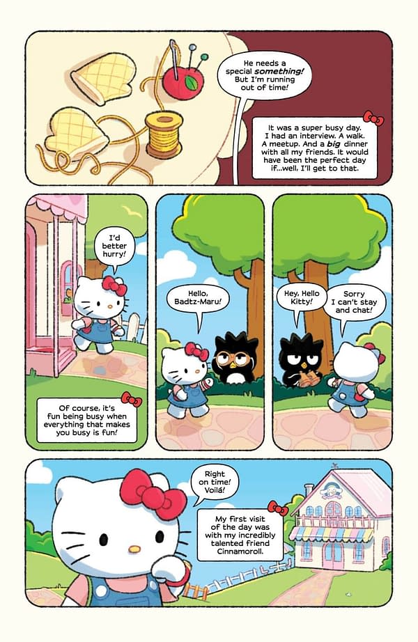 Interior preview page from HELLO KITTY AND FRIENDS: HELLO WORLD! #1 PAULINA GANUCHEAU COVER