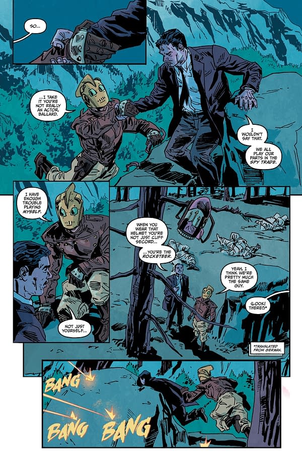 Interior preview page from THE ROCKETEER: INFILTRATOR! #2 DEAN KOTZ COVER