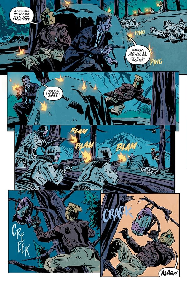 Interior preview page from THE ROCKETEER: INFILTRATOR! #2 DEAN KOTZ COVER