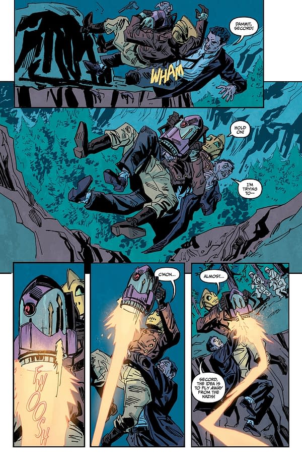Interior preview page from THE ROCKETEER: INFILTRATOR! #2 DEAN KOTZ COVER