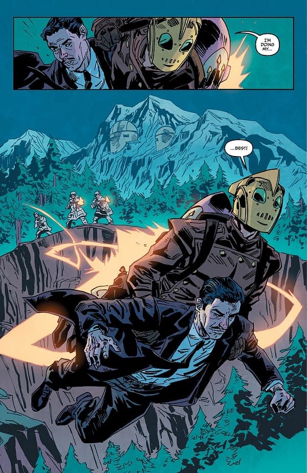Interior preview page from THE ROCKETEER: INFILTRATOR! #2 DEAN KOTZ COVER
