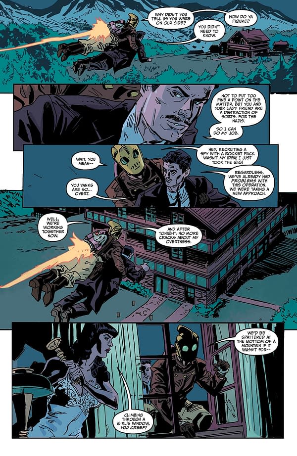 Interior preview page from THE ROCKETEER: INFILTRATOR! #2 DEAN KOTZ COVER
