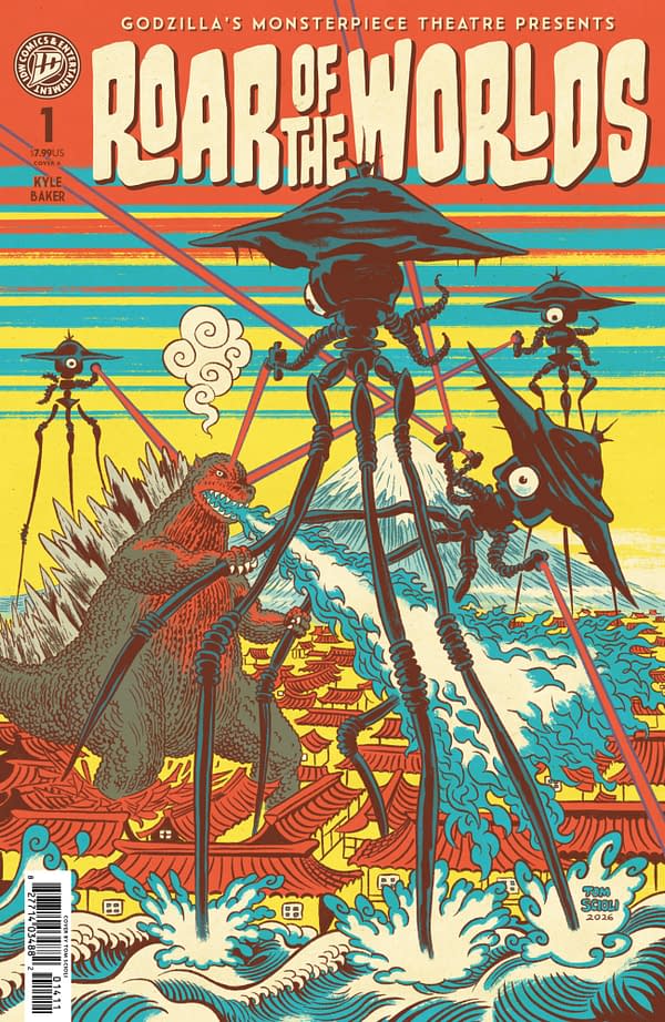 Cover image for GODZILLA'S MONSTERPIECE THEATRE PRESENTS: ROAR OF THE WORLDS #1 TOM SCIOLI COVER