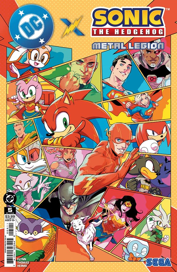 Cover image for DC x Sonic the Hedgehog: The Metal Legion #5