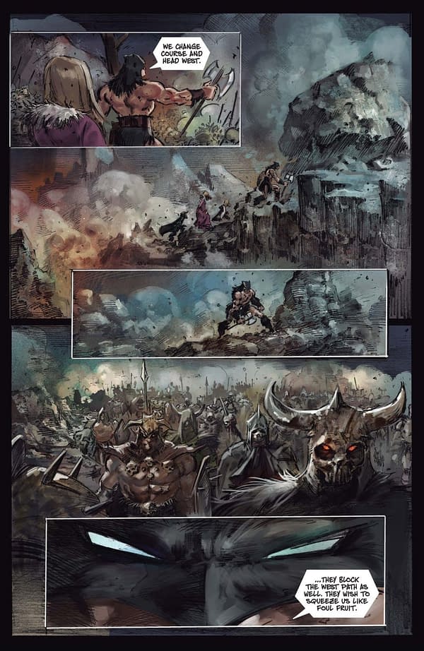 Interior preview page from Fire and Ice: Darkwolf #3