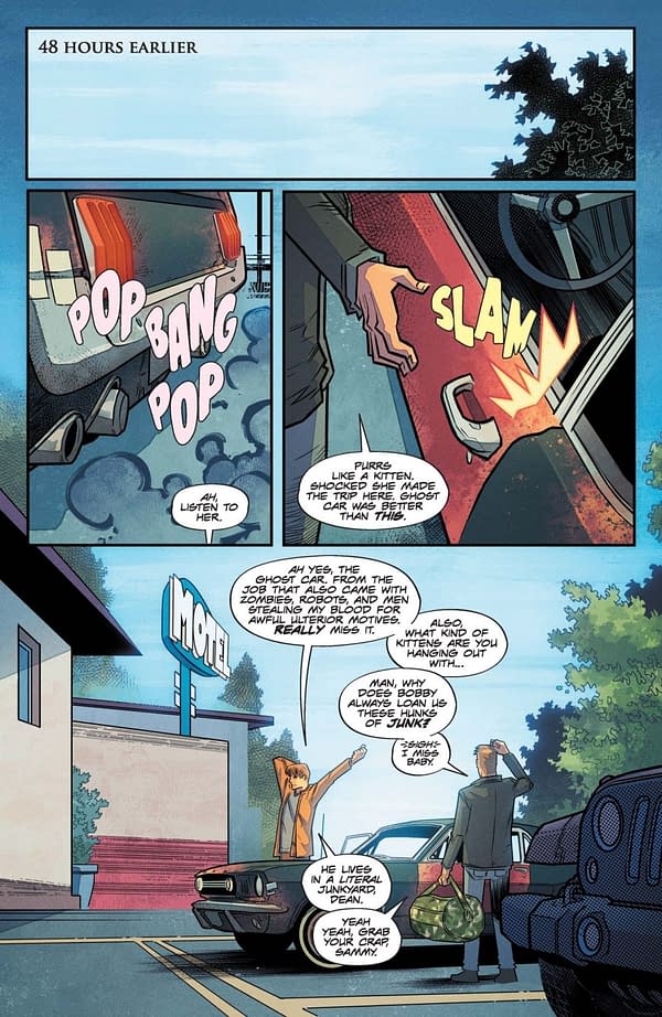 Interior preview page from Supernatural: Wayward Special #1