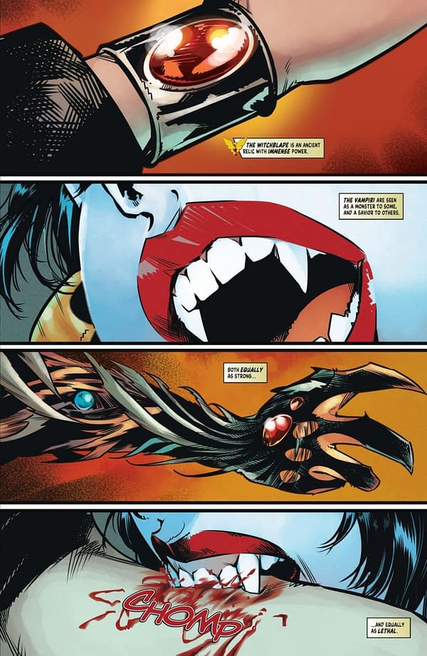 Interior preview page from Vampirella x Witchblade Special #1