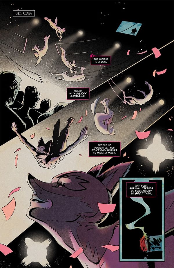 Interior preview page from Exquisite Corpses: Fox Mask Killer #1