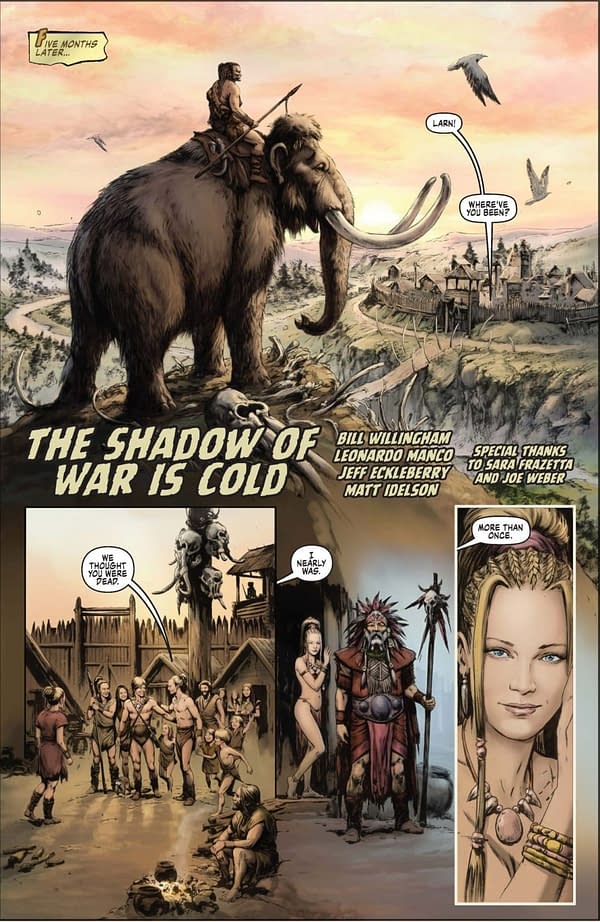 Fire and Ice #5 Preview: Larn Comes Home to a Hero's Welcome
