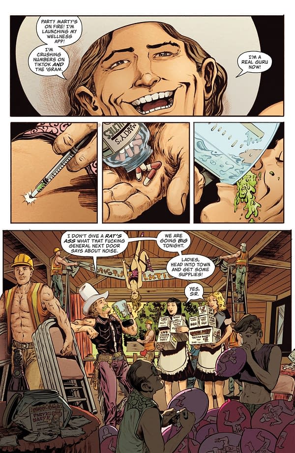 Interior preview page from AMERICAN CAPER #11 TYLER BOSS COVER