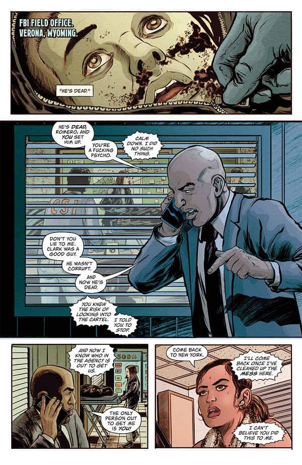 Interior preview page from AMERICAN CAPER #11 TYLER BOSS COVER