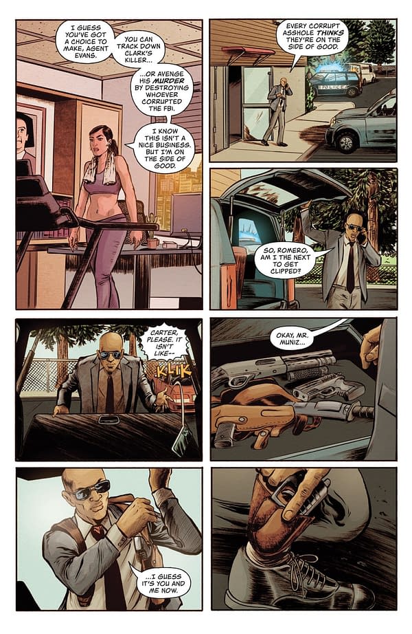 Interior preview page from AMERICAN CAPER #11 TYLER BOSS COVER