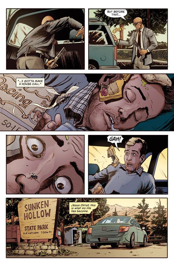 Interior preview page from AMERICAN CAPER #11 TYLER BOSS COVER