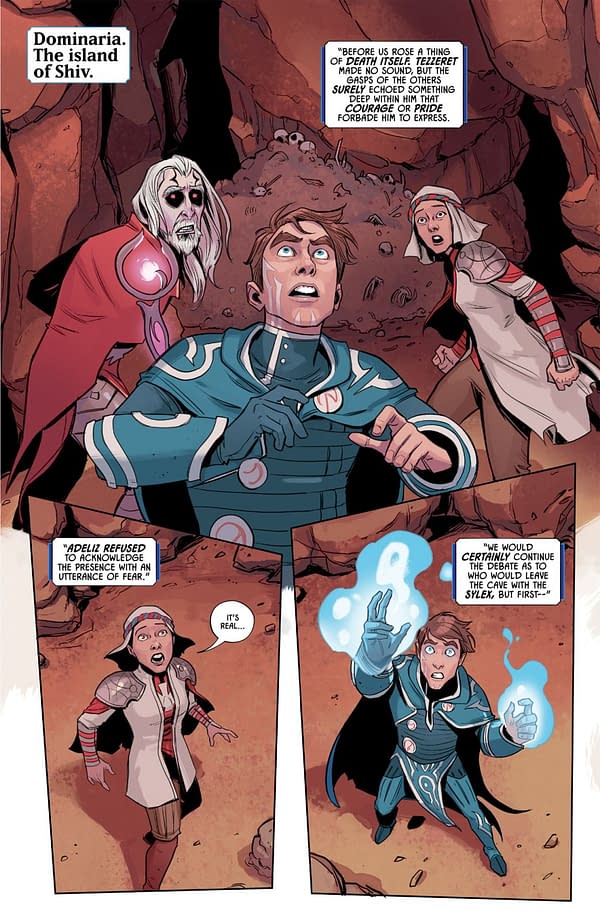 Interior preview page from MAGIC: THE GATHERING: UNTOLD STORIES--JACE #4 CAITLIN YARSKY COVER