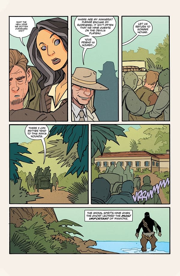 Interior preview page from YOUNG HELLBOY: THRILLING SKY ADVENTURES #3 CRAIG ROUSSEAU COVER