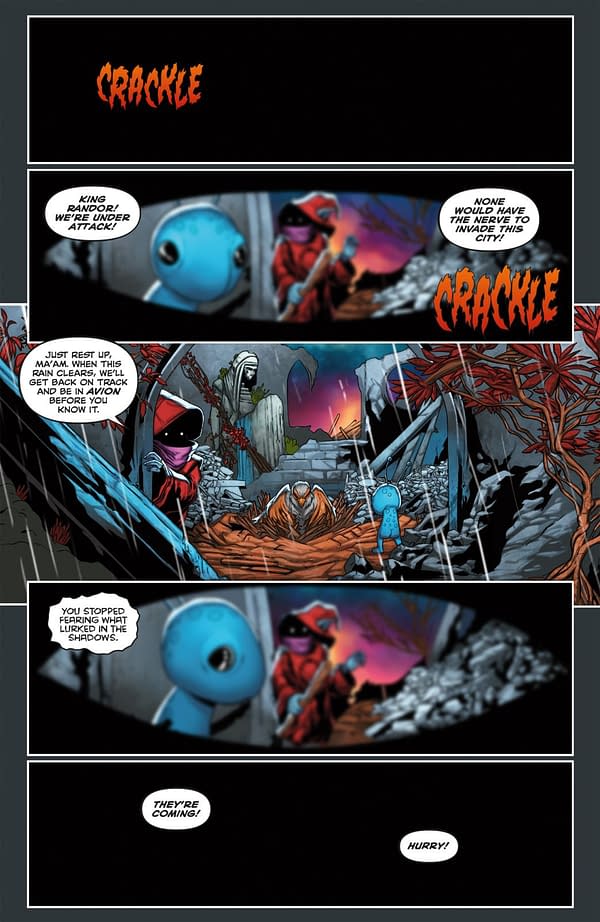 Interior preview page from HE-MAN AND THE MASTERS OF THE UNIVERSE: THE WINGS OF FATE #3 WILL SLINEY COVER