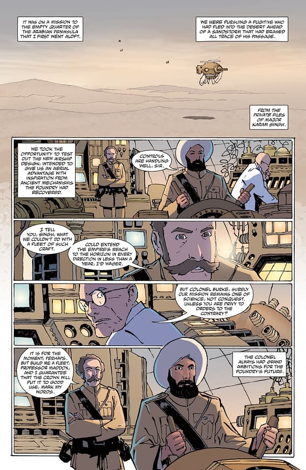 Interior preview page from THE FOUNDRY #2 CHRISTOPHER MITTEN COVER